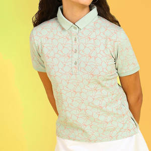 Oem Service <b>Women</b> Sublimation <b>Polo</b> <b>Shirt</b> Designed Sports Golf Active wear Knitted Polyester Sublimation <b>Polo</b> <b>Shirt</b> For <b>Women</b> - Product Image 1