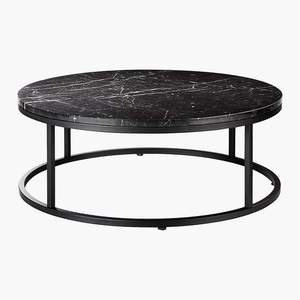 Mesa de centro de café de lujo con patas doradas de metal con muebles de mármol, mesa de forma redonda de almuerzo para el hogar de aspecto moderno de la más alta calidad - Product Image 2