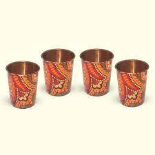 Ensemble de verres à liqueur en laiton Artisan Aura Motif complexe Paramètres de table élégants coordonnés - Product Image 6