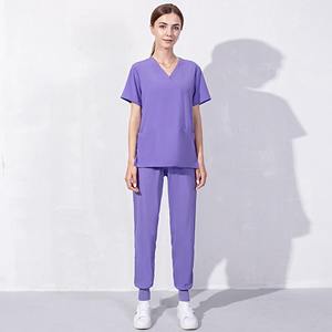 Offre Spéciale pantalons de survêtement à col en V pour femmes uniformes d'infirmière en toile uniformes d'hôpital et ensembles de gommage - Product Image 6