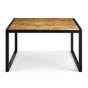 โต๊ะอาหาร BLASS 233 สไตล์อินดัสเทรียล ทำจากไม้มะม่วงและเหล็ก สำหรับใช้ในบ้าน ร้านอาหาร โรงแรม และวิลล่า เฟอร์นิเจอร์ห้องรับประทานอาหาร - Product Image 1
