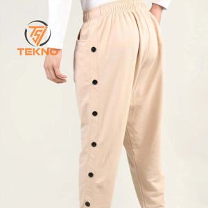 กางเกงวอร์มขาบานของผู้ชายกางเกงวอร์มผ้าระบายมีขอบด้านข้างพิมพ์ลายกราฟิก - Product Image 3