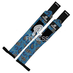 RC Fitness Wear OEM ODM Customized Non-Slip Adjustable Weight Lifting Wrist <b>Wraps</b> Premium Wrist Support (Polyester Cotton) for - Product Image 5