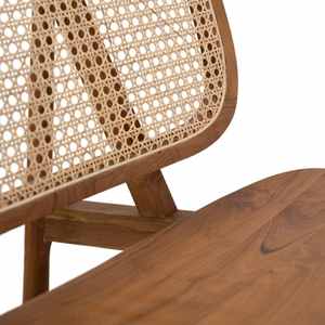 Silla de comedor de madera maciza de estilo nórdico moderno de gran venta con ratán para comedor, sala de estar, apartamento o uso en Hotel - Product Image 2