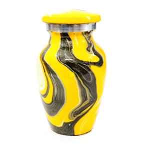 High Quality Blue Marble Aluminium <b>Keepsake</b> Cremation Urns Classic Design Small <b>Keepsake</b> Urns India - Product Image 5