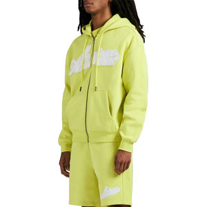 Sudaderas con capucha para hombre hechas a medida nuevo diseño liso en blanco 100% algodón Otoño/Invierno ropa de calle cálida teñido liso - Product Image 6