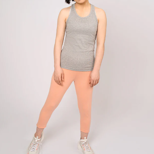 โลโก้ที่กําหนดเองฤดูร้อนสบายๆสีทึบเสื้อกล้ามSlim FitแขนกุดโยคะGym Vestเสื้อกล้ามผู้หญิง 2024 - Product Image 3