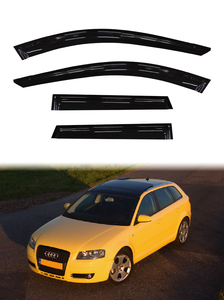 GCS AD983 Audi A3 Sportback อะคริลิค2004-2013ทนทานกระบังหน้าประตู/หน้าต่างพร้อมเทป3เมตรสำหรับบังแดด/ฝน - Product Image 2