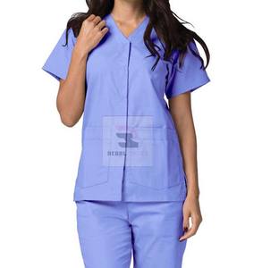 Camisetas médicas con logotipo personalizado de alta calidad, uniformes de tela tejida cómodos y transpirables - Product Image 4