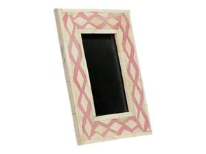 Marco de fotos con incrustaciones de resina de hueso de color de tamaño personalizable, precio al por mayor para exhibición de fotos por artesanía creciente - Product Image 2