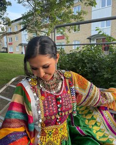 Robe pour femme vintage afghane traditionnelle faite à la main en soie et coton de haute qualité pour l'été 0671 - Product Image 1