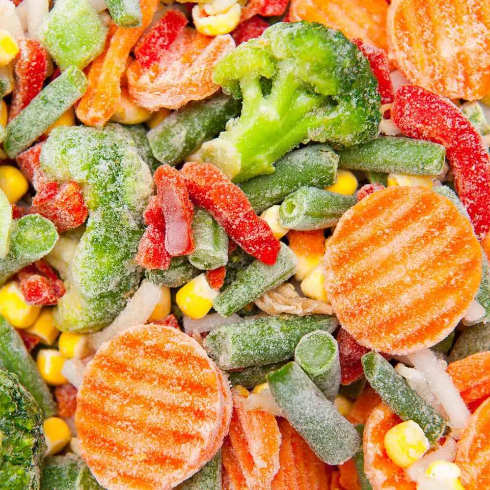 Hot selling frozen mixed vegetables fresh colorful sweet include broccoli carrot green beans