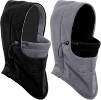 Masque thermique d'hiver en polaire, cagoule respirante en polyester, élastique, coupe-vent, cache-cou pour le ski et le snowboard