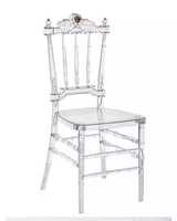Chaises de salle à manger transparentes en acrylique de qualité supérieure, empilables, modernes, en cristal, pour la maison, le bureau et la salle de sport