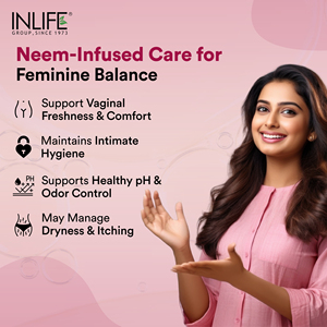 INLIFE Capsules de santé vaginale Support d'hygiène Huile de graines de neem 500mg Nimba Taila Favorise une odeur saine Flore pour adultes-60 pièces - Product Image 6