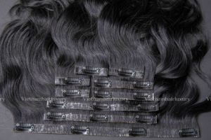 Extensions de cheveux naturels vierges Remy vietnamiens invisibles à bandes adhésives, couleur naturelle, prix de gros - Product Image 2