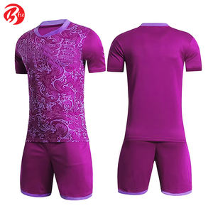 เสื้อซ้อมฟุตบอลระบายอากาศได้ดีสำหรับผู้ชายชุดเสื้อ100% ฟุตบอลผ้าโพลีเอสเตอร์ฝรั่งเศส - Product Image 6