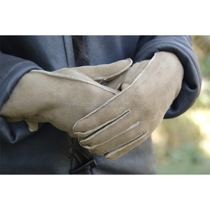 2026 OEM Premium Genuine Sheepskin <b>Suede</b> Leather <b>Gloves</b> For Unisex Winter Warm Soft Material Outdoor Casual Fashion Snow <b>Gloves</b> - Product Image 5