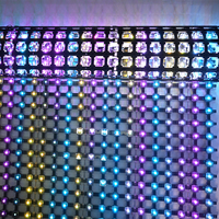Écran LED flexible transparent XQD P50 RGB WS2811 avec grille LED étanche et écran à pixels époustouflant pour utilisation dans les ascenseurs