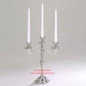 Bougeoir en métal coulé en aluminium de couleur argent de Style nordique meilleure vente candélabres faits à la main en métal pour décorations - Product Image 6