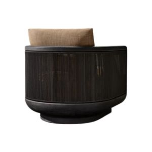 Noirvesta The Langham - Sillón de Jardín Moderno de Mimbre, Sillón de Patio para Exteriores, Colección de Muebles de Lujo para Resort - Product Image 4