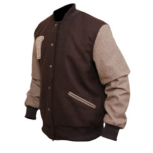 Men's <b>Light</b> <b>Weight</b> Hooded Stand Collar Customizable Street Varsity <b>Jacket</b> Oversized - Product Image 5