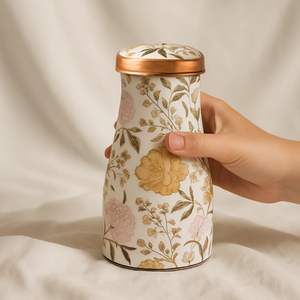 Botella de cobre a prueba de fugas acabado suave aumenta la digestión y el metabolismo duradero eco seguro adecuado para fitness yoga y viajes - Product Image 3