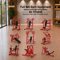Equipo de Gimnasio con Placas de Pesas Rojas Directo de Fábrica SK, Juego Completo OEM ODM, Máquinas de Fuerza Comerciales para Compradores de Proyectos de Gimnasios, Venta al Por Mayor