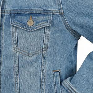 Chaqueta Vaquera Larga para Mujer a Precio Razonable, Cierre de Botones, Diseño con Bolsillos Delanteros, Ropa de Calle Elegante, Color Personalizado - Product Image 5