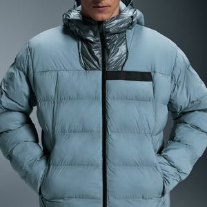 Chaqueta acolchada con cremallera frontal para hombre, ropa de abrigo de invierno acolchada gruesa con estilo, abrigo de viaje ligero informal cálido a la moda - Product Image 4