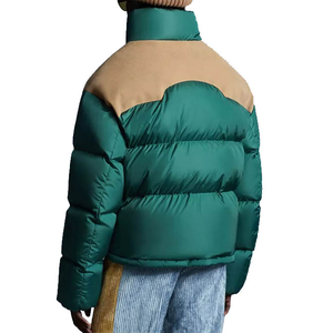 2025 couleur unie décontracté sur mesure combinaison de couleurs personnalisée veste bouffante de style court personnalisée fabriquée au Pakistan - Product Image 2