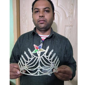 มงกุฎนักบุญหญิงแห่งเจริโค รุ่น Grand Worthy Crown สีทอง พร้อมกล่อง  มงกุฎประดับเพชรสวยงาม พร้อมกล่องฟรี - Product Image 2