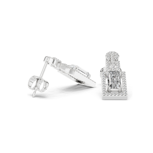 1.958 CT Lab Diamond <b>Drop</b> <b>Earrings</b> VVS-VS EF Clarity 18KT, 14KT, 10KT Gold & 925 Silver Rose, Yellow, White Gold & - Product Image 4
