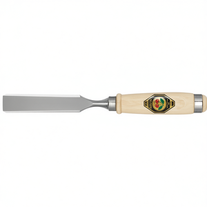 Couteau à gouger Ulm Style CHERRY avec 2 pinces en acier, largeur de coupe 16 mm, manche en hêtre pour travaux en bambou et en bois - Product Image 3