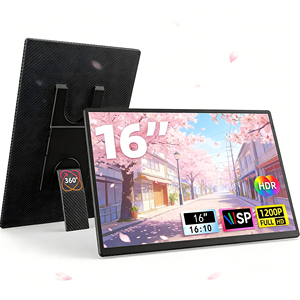 Monitor Portátil de 16 Pulgadas para Laptop, 1200P FHD, Horizontal/Vertical, Soporte Desmontable, Altavoces Integrados, Pantalla Externa de Viaje - Product Image 1