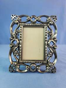 Vintage metal <b>photo</b> <b>frame</b> for farmhouse home decor showcasing antique texture finish charming picture display solutions - Product Image 5