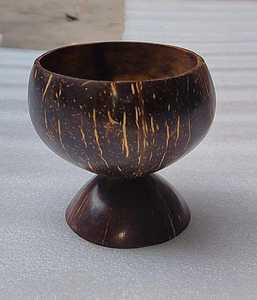 Juego de cuencos artesanales de coco Natural ecológico de 500ml estilo clásico Kokosnusschale para fiestas de batidos con logotipo personalizado - Product Image 6