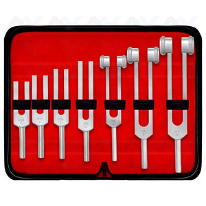 Ensemble de 7 diapason pour la thérapie de guérison Instruments de diagnostic chirurgical médical C64, 128, 256, 512, 1024, 2048, 4096 - Product Image 1