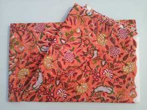 5 yardas indio hecho a mano hermoso estampado 100% tela de gasa de algodón puro, estampado de bloque de mano Bagru estampado Dabu tela, impreso Fab - Product Image 4
