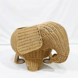 Panier de rangement en rotin en forme d'éléphant fait à la main, couleur personnalisée pour l'organisation des jouets des enfants, fabricant Nhat Minh Vietnam - Product Image 3