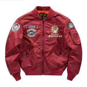 Vente en gros de blousons aviateur pour hommes en nylon 100% personnalisés avec fermeture à bouton en corne, style streetwear, coupe-vent d'hiver, noir - Product Image 6