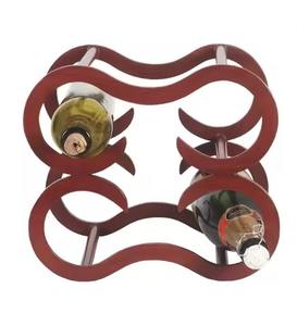 Estante para botellas de cerveza, 4 soportes, organizador de mesa con recubrimiento de polvo negro, barman, decoración para comedor, encimera, soporte para botellas - Product Image 2