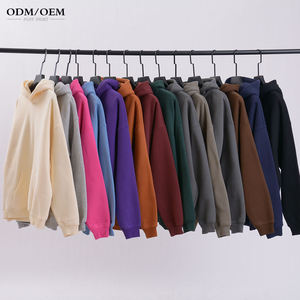 เสื้อฮู้ดดี้ผ้าฝ้ายพิมพ์ลายตามสั่งขายส่ง 400 GSM คุณภาพพรีเมียม สำหรับฤดูใบไม้ร่วง ปักลายประดับลูกปัด ทรงโอเวอร์ไซส์ สวมใส่สบาย อุ่นสบายสำหรับผู้ชาย - Product Image 3