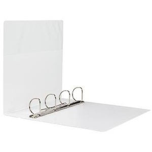 Carpeta de Anillas Soennecken Extra Ancha de 76 mm DIN A4, 4 Anillas, Mecanismo en D, Polipropileno Blanco SOENNECKEN - Product Image 1