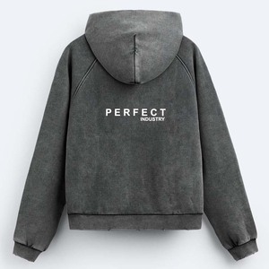 2026 Premium Quality Acid Wash Hoodies Most Selling <b>Style</b> Fashion Pullover Hoodie Boxy Fit Washed Effect Sweatshirt Custom logo - Product Image 4