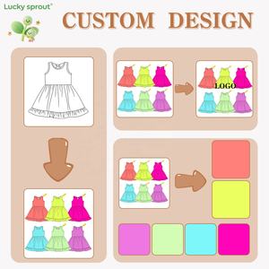 Yazlık Çocuk Elbisesi, Fiyonklu Kolsuz Dantel Tasarımlı Rahat Bebek Kız Elbisesi, Özelleştirilmiş Renk Rahat Elbise - Product Image 2