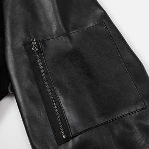 Chaquetas universitarias de logotipos personalizados MOQ bajo de Venta caliente/chaquetas universitarias Collage de hombre de invierno de Color sólido de nuevo diseño - Product Image 4