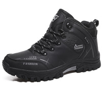 Chaussures de randonnée pour hommes en cuir PU imperméable de haute qualité pour le sport de plein air, spéciales pour la randonnée dans le désert, chaussures de course, bottes de randonnée