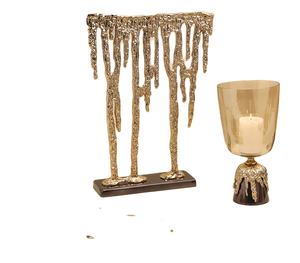 Superbe Table décorative en Aluminium pour la maison, l'hôtel, le bureau, la vaisselle, Design élégant, décoration de Table en métal, couleur or noir - Product Image 1