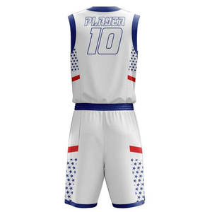 Uniformes de Baloncesto Personalizados de Primera Calidad para Hombre Adulto, Camisetas de Secado Rápido 100% Poliéster con Estampado por Transferencia de Calor - Product Image 3